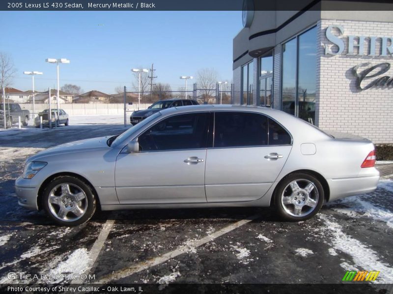 Mercury Metallic / Black 2005 Lexus LS 430 Sedan