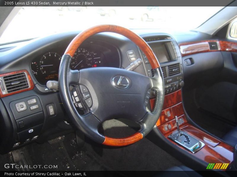 Mercury Metallic / Black 2005 Lexus LS 430 Sedan