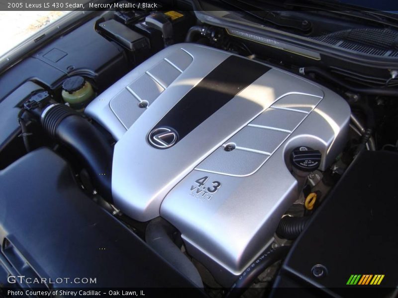 Mercury Metallic / Black 2005 Lexus LS 430 Sedan