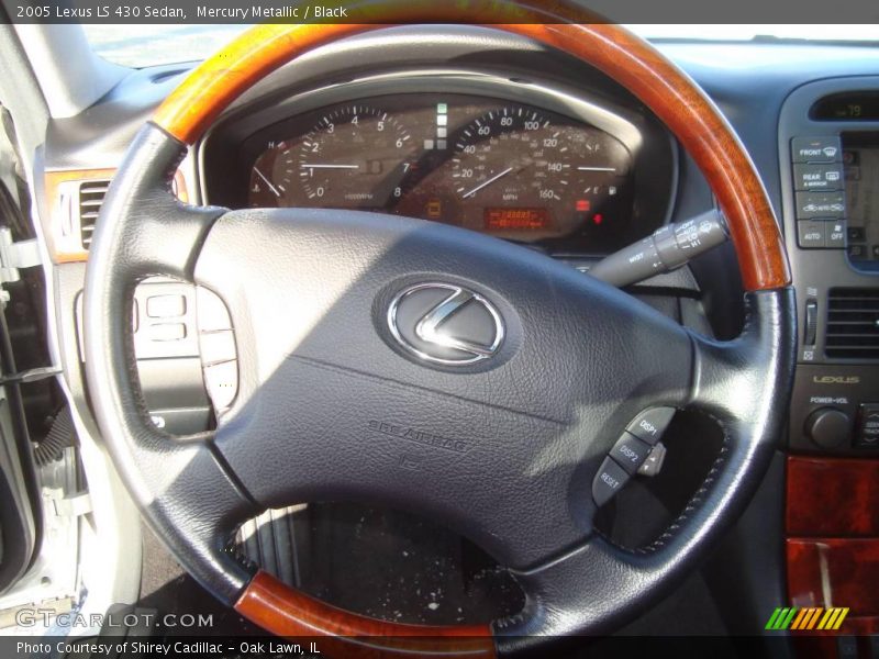 Mercury Metallic / Black 2005 Lexus LS 430 Sedan