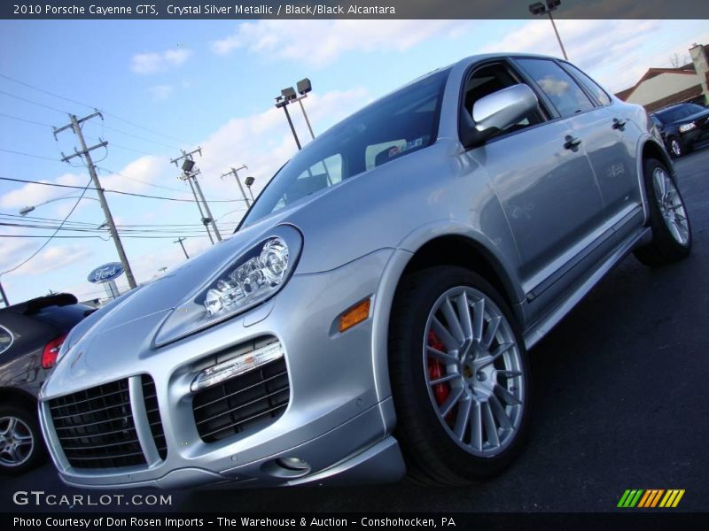 Crystal Silver Metallic / Black/Black Alcantara 2010 Porsche Cayenne GTS
