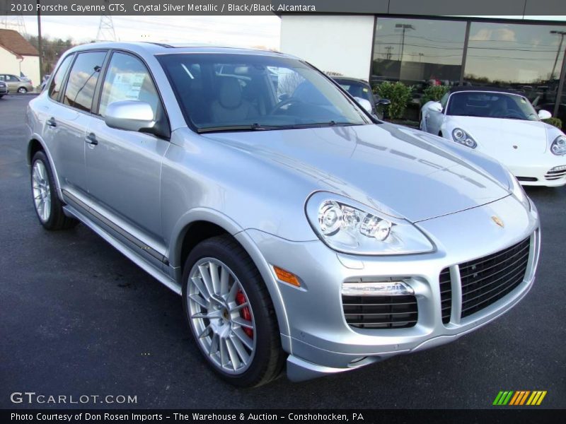 Crystal Silver Metallic / Black/Black Alcantara 2010 Porsche Cayenne GTS