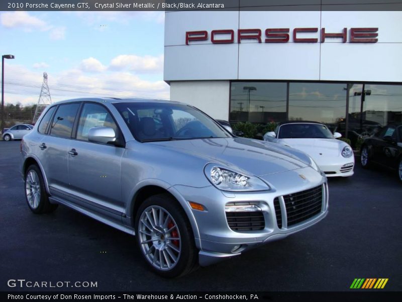 Crystal Silver Metallic / Black/Black Alcantara 2010 Porsche Cayenne GTS