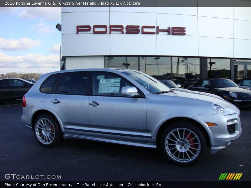 Crystal Silver Metallic / Black/Black Alcantara 2010 Porsche Cayenne GTS