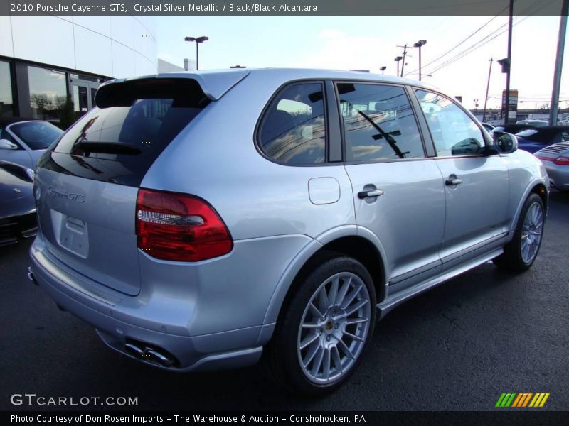 Crystal Silver Metallic / Black/Black Alcantara 2010 Porsche Cayenne GTS