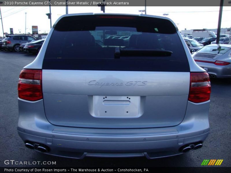Crystal Silver Metallic / Black/Black Alcantara 2010 Porsche Cayenne GTS