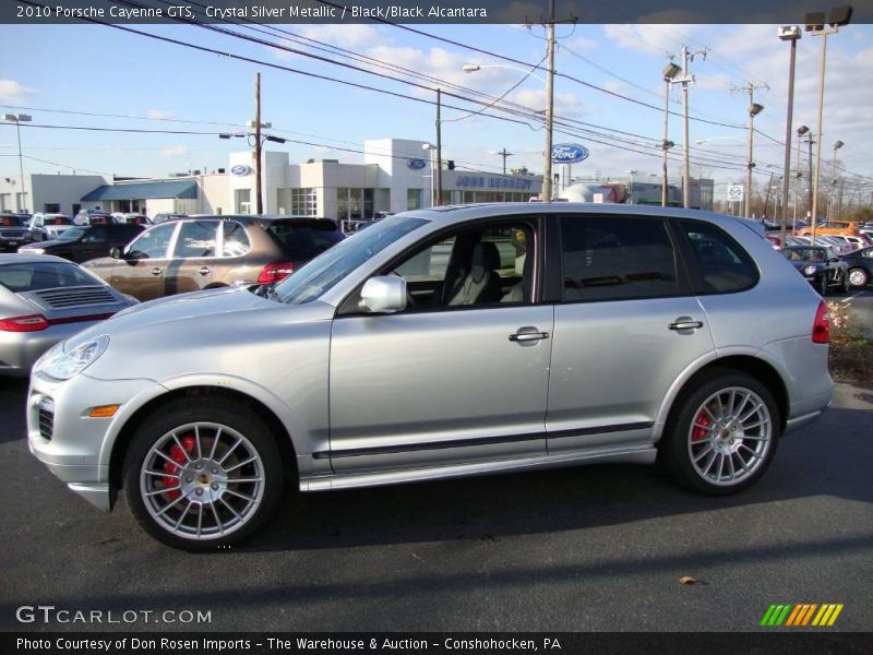 Crystal Silver Metallic / Black/Black Alcantara 2010 Porsche Cayenne GTS