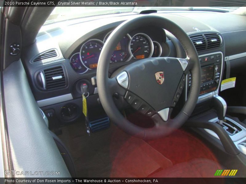 Crystal Silver Metallic / Black/Black Alcantara 2010 Porsche Cayenne GTS
