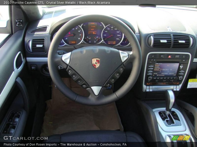 Crystal Silver Metallic / Black/Black Alcantara 2010 Porsche Cayenne GTS