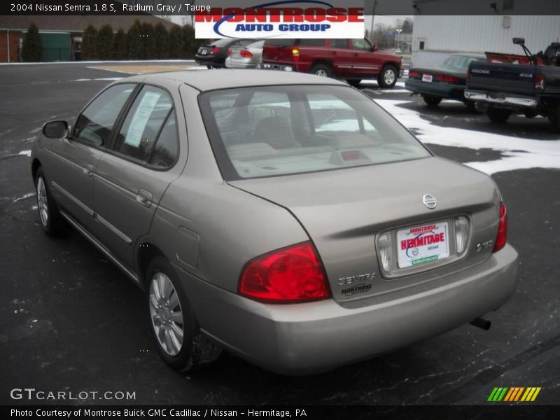 Radium Gray / Taupe 2004 Nissan Sentra 1.8 S