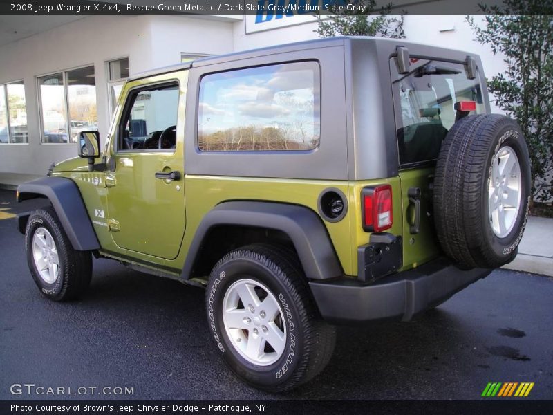 Rescue Green Metallic / Dark Slate Gray/Medium Slate Gray 2008 Jeep Wrangler X 4x4