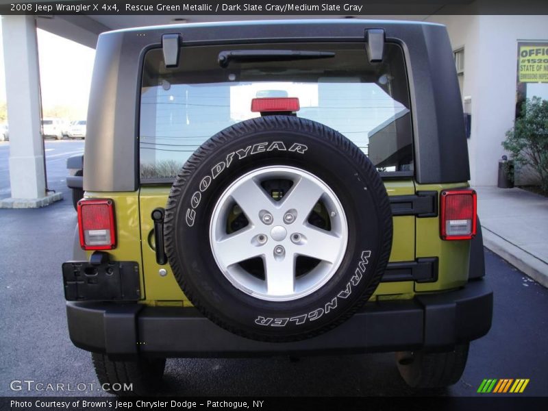 Rescue Green Metallic / Dark Slate Gray/Medium Slate Gray 2008 Jeep Wrangler X 4x4