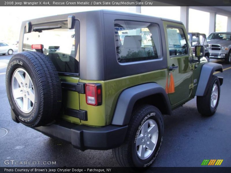 Rescue Green Metallic / Dark Slate Gray/Medium Slate Gray 2008 Jeep Wrangler X 4x4