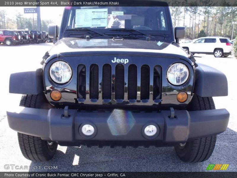 Black / Dark Khaki/Medium Khaki 2010 Jeep Wrangler Sport 4x4