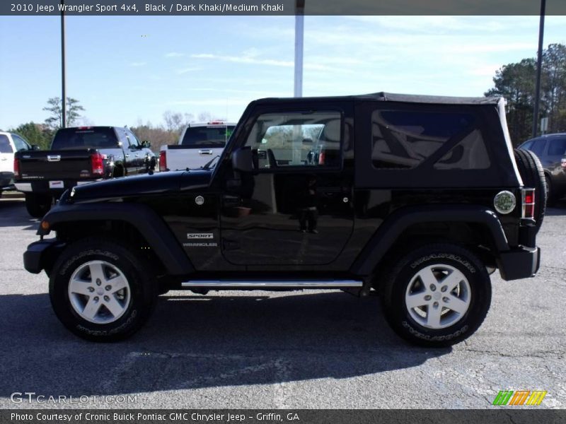 Black / Dark Khaki/Medium Khaki 2010 Jeep Wrangler Sport 4x4