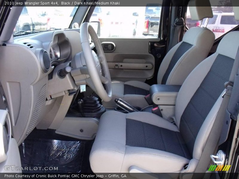 Black / Dark Khaki/Medium Khaki 2010 Jeep Wrangler Sport 4x4