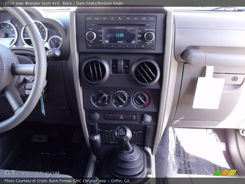 Black / Dark Khaki/Medium Khaki 2010 Jeep Wrangler Sport 4x4