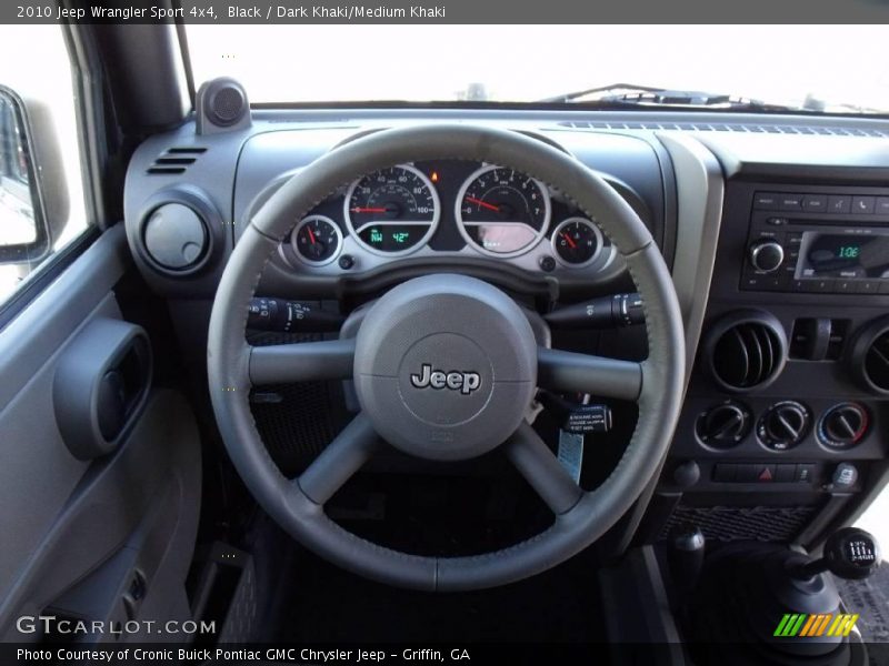 Black / Dark Khaki/Medium Khaki 2010 Jeep Wrangler Sport 4x4