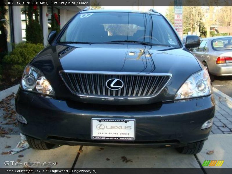 Flint Gray Mica / Black 2007 Lexus RX 350 AWD