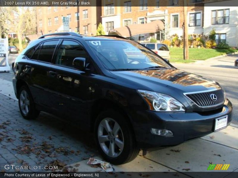 Flint Gray Mica / Black 2007 Lexus RX 350 AWD