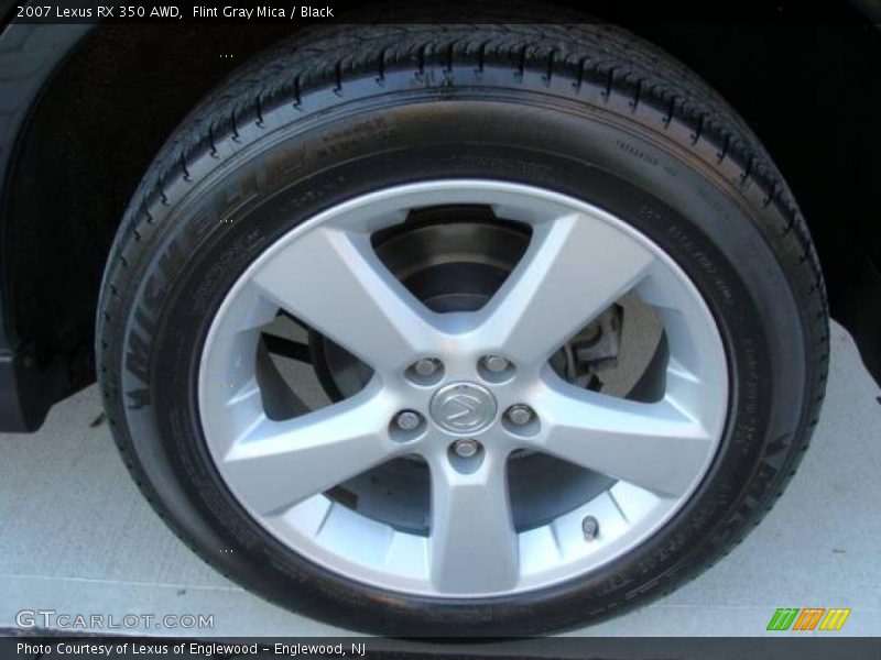 Flint Gray Mica / Black 2007 Lexus RX 350 AWD