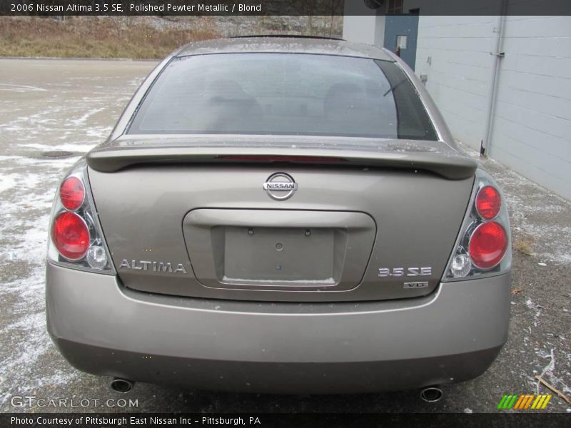 Polished Pewter Metallic / Blond 2006 Nissan Altima 3.5 SE