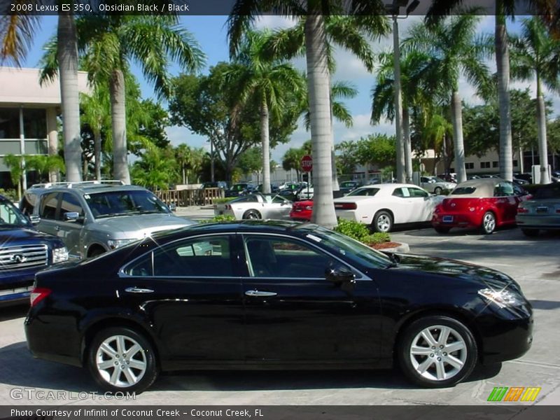 Obsidian Black / Black 2008 Lexus ES 350