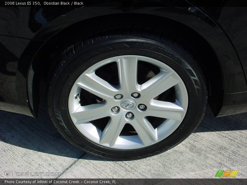 Obsidian Black / Black 2008 Lexus ES 350