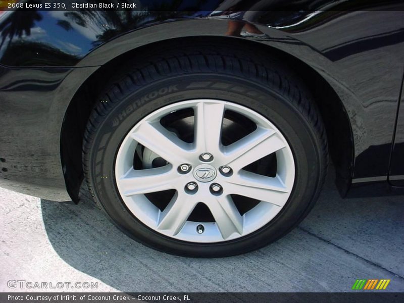 Obsidian Black / Black 2008 Lexus ES 350