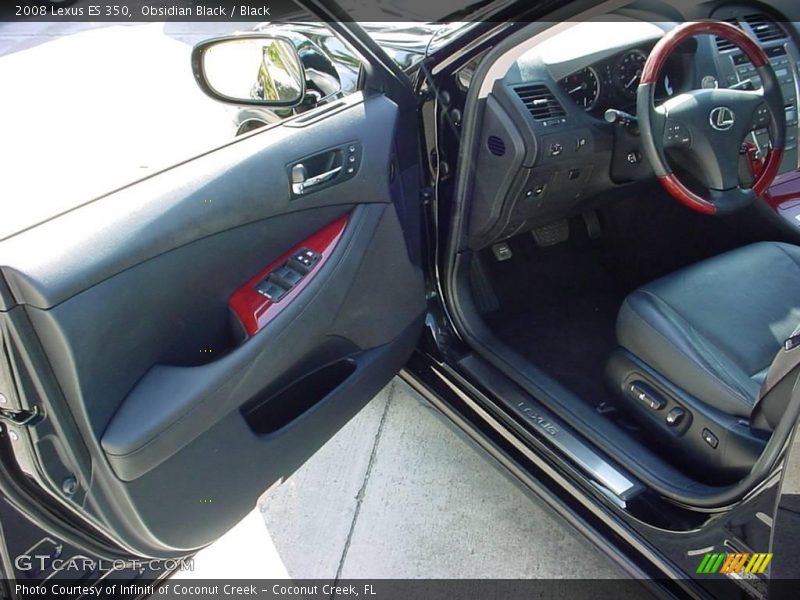 Obsidian Black / Black 2008 Lexus ES 350