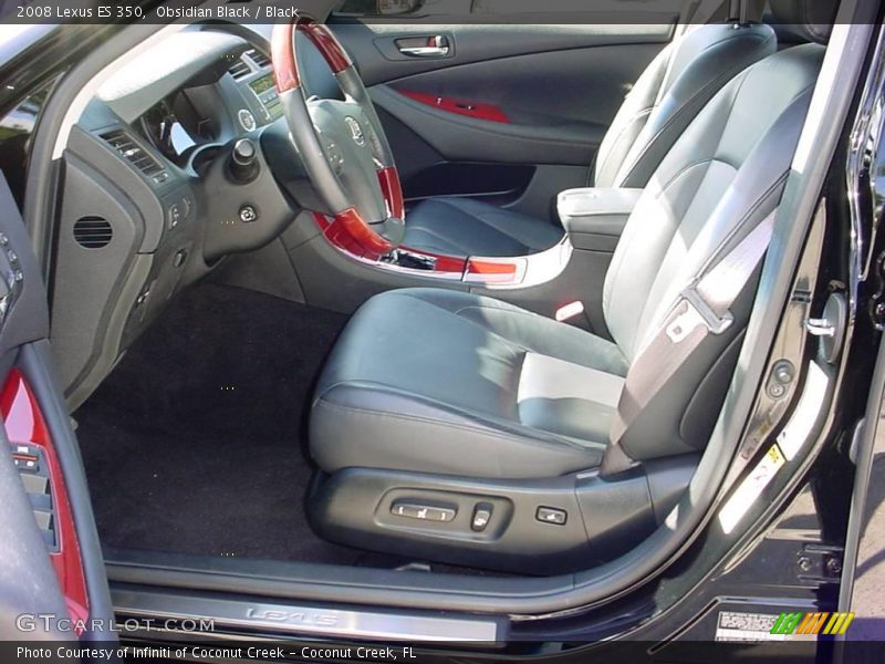 Obsidian Black / Black 2008 Lexus ES 350