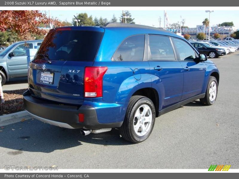 Sapphire Blue Metallic / Beige 2008 Suzuki XL7 Luxury AWD