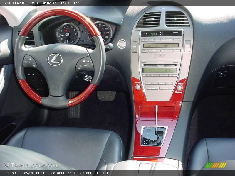 Obsidian Black / Black 2008 Lexus ES 350
