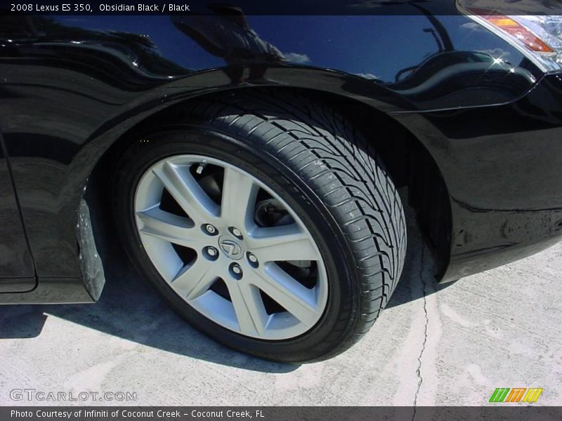Obsidian Black / Black 2008 Lexus ES 350