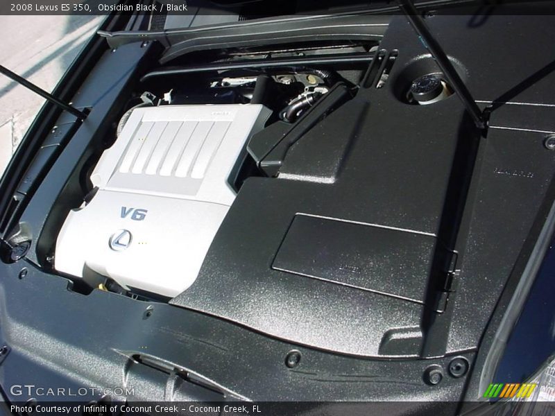 Obsidian Black / Black 2008 Lexus ES 350