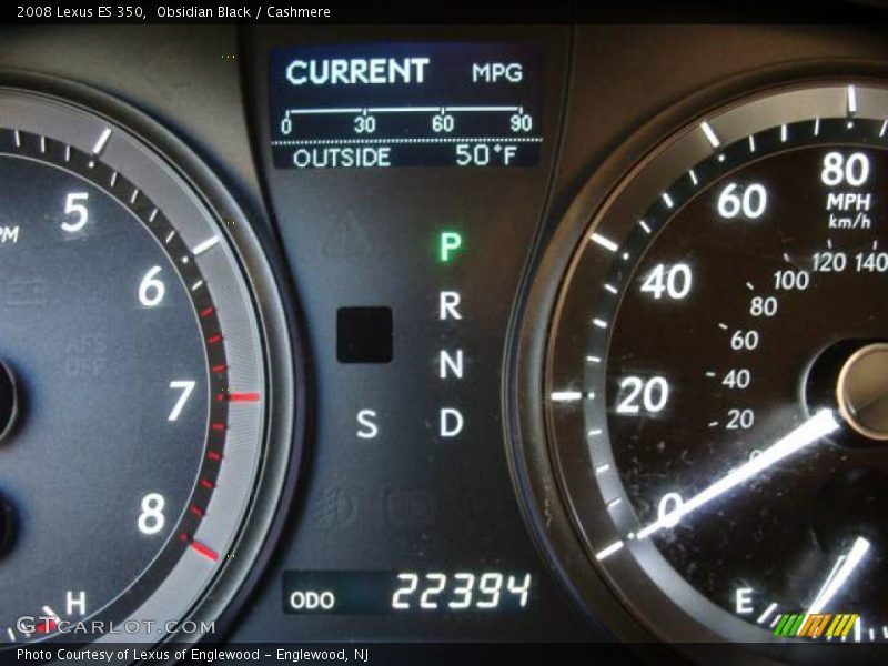 Obsidian Black / Cashmere 2008 Lexus ES 350
