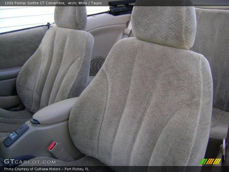 Arctic White / Taupe 1999 Pontiac Sunfire GT Convertible