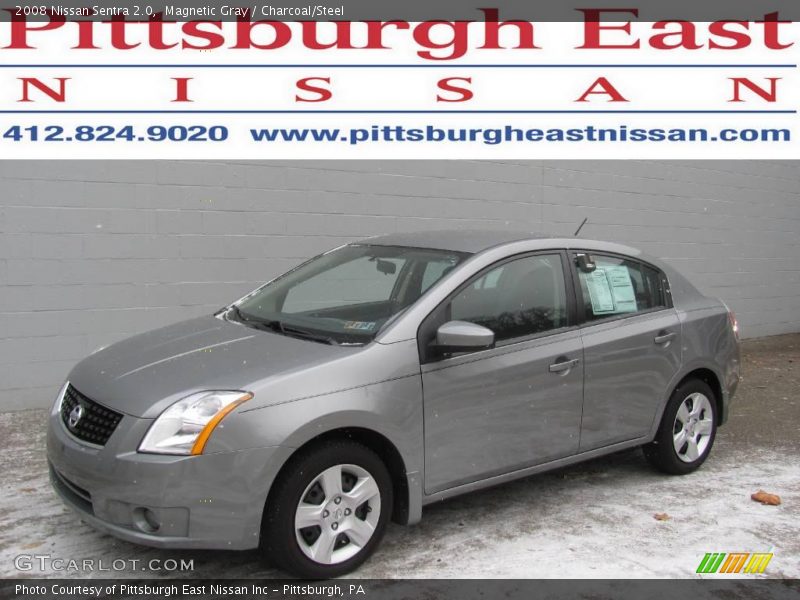 Magnetic Gray / Charcoal/Steel 2008 Nissan Sentra 2.0