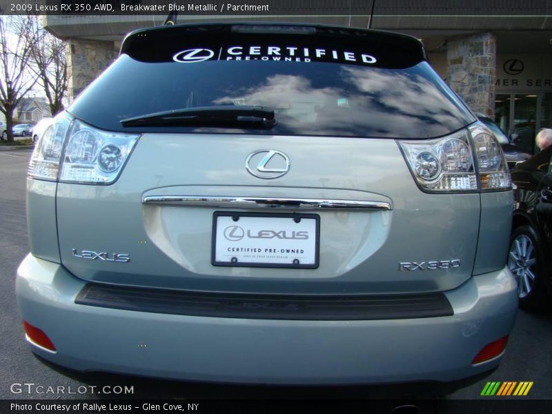 Breakwater Blue Metallic / Parchment 2009 Lexus RX 350 AWD