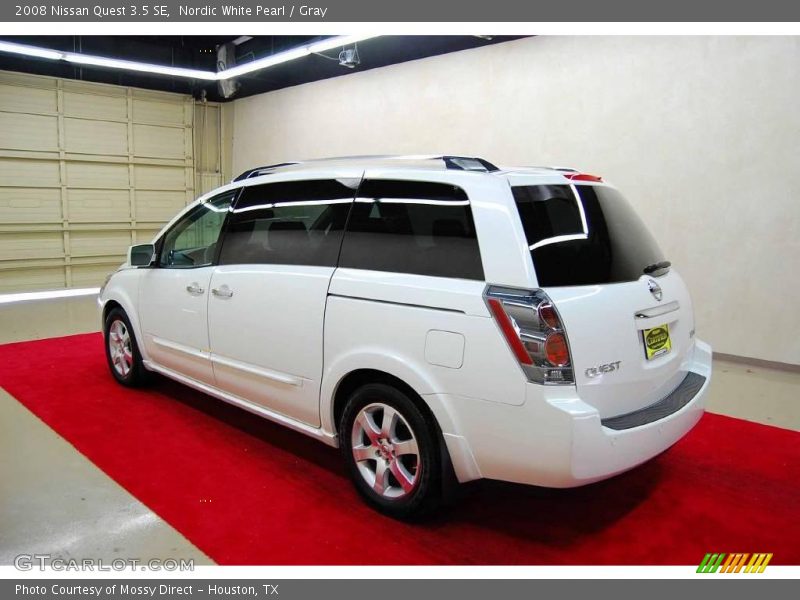 Nordic White Pearl / Gray 2008 Nissan Quest 3.5 SE
