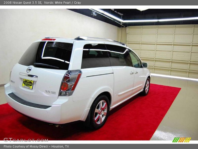 Nordic White Pearl / Gray 2008 Nissan Quest 3.5 SE