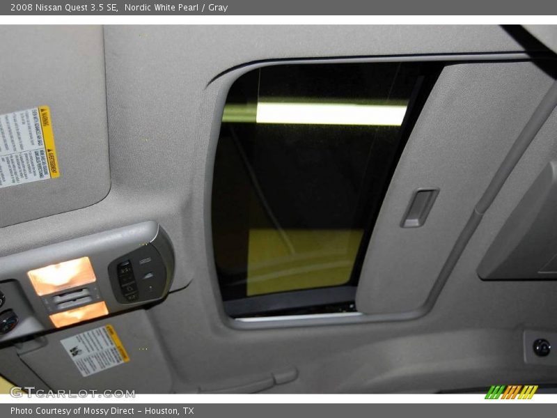 Nordic White Pearl / Gray 2008 Nissan Quest 3.5 SE
