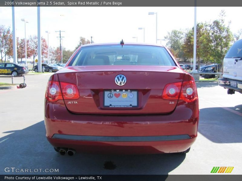 Spice Red Metallic / Pure Beige 2006 Volkswagen Jetta 2.5 Sedan