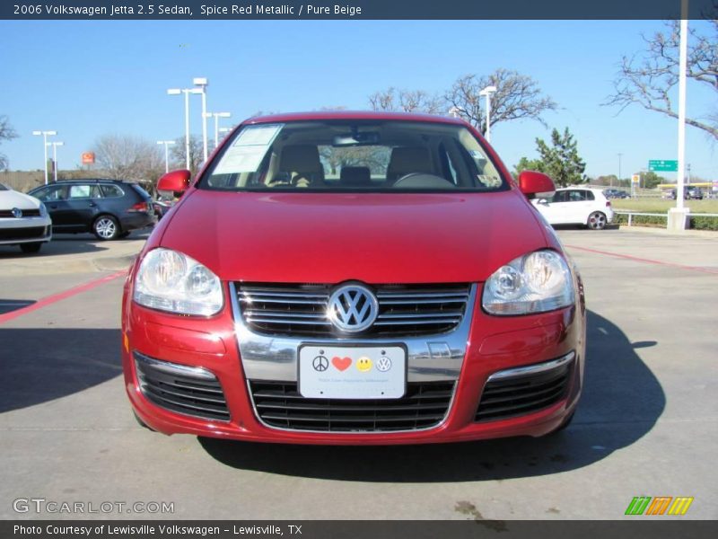 Spice Red Metallic / Pure Beige 2006 Volkswagen Jetta 2.5 Sedan