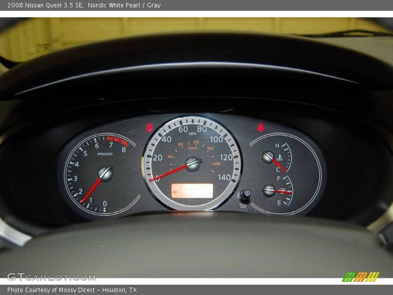 Nordic White Pearl / Gray 2008 Nissan Quest 3.5 SE
