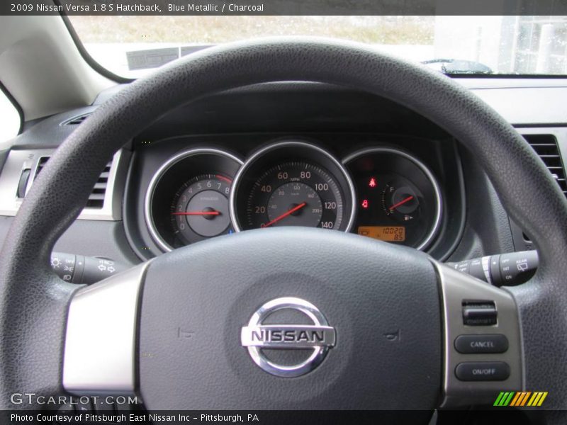 Blue Metallic / Charcoal 2009 Nissan Versa 1.8 S Hatchback