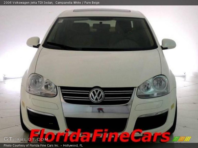 Campanella White / Pure Beige 2006 Volkswagen Jetta TDI Sedan