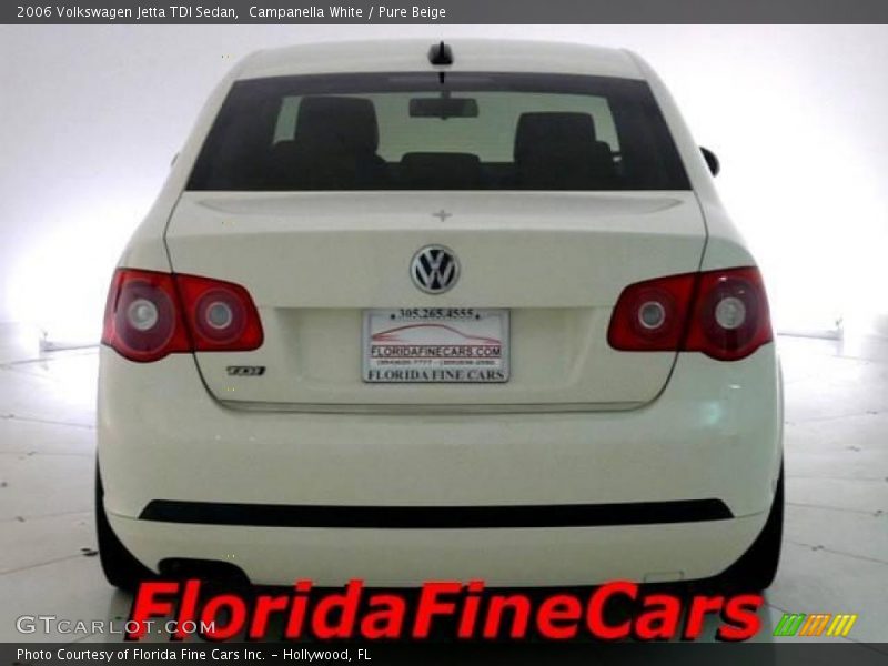 Campanella White / Pure Beige 2006 Volkswagen Jetta TDI Sedan