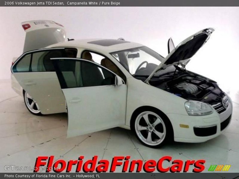 Campanella White / Pure Beige 2006 Volkswagen Jetta TDI Sedan