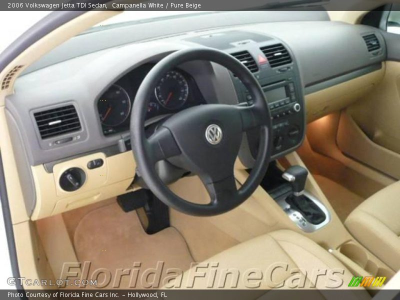 Campanella White / Pure Beige 2006 Volkswagen Jetta TDI Sedan